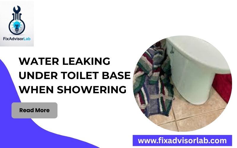 Water Leaking Under Toilet Base When Showering-FI