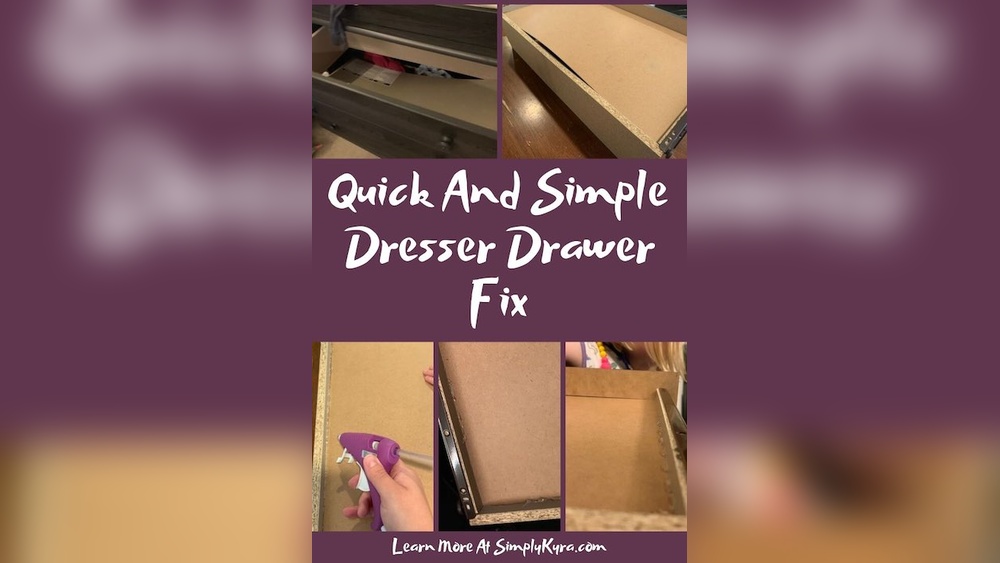 How To Fix A Dresser Drawer Bottom That Falls Out