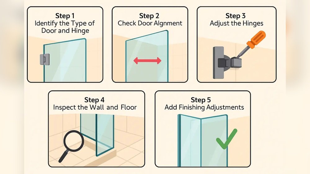 How To Fix Glass Shower Door That Wont Close