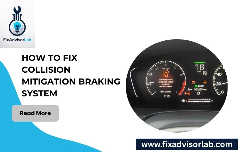 How To Fix Collision Mitigation Braking System-FI