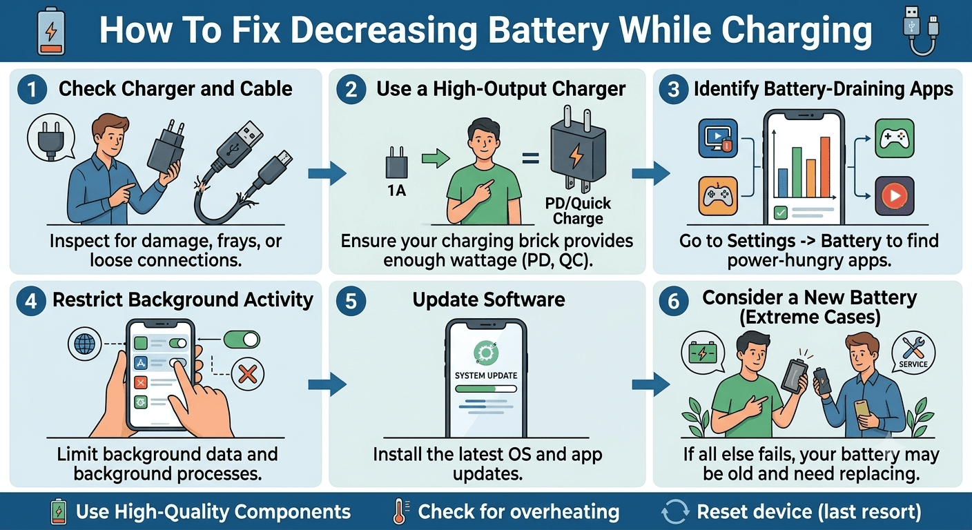 How To Fix Decreasing Battery While Charging-FI