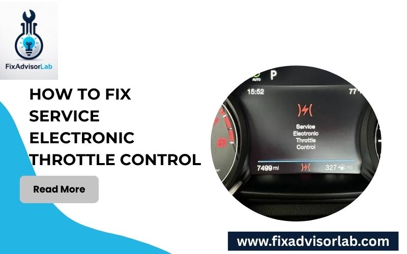 How To Fix Service Electronic Throttle Control-FI
