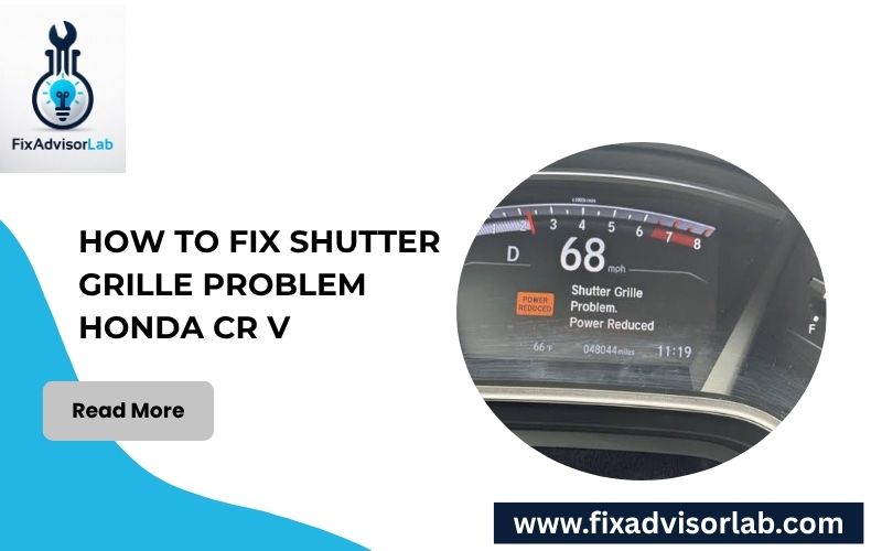 How To Fix Shutter Grille Problem Honda CR V-FI