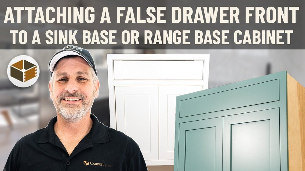 How to Attach a False Drawer Front