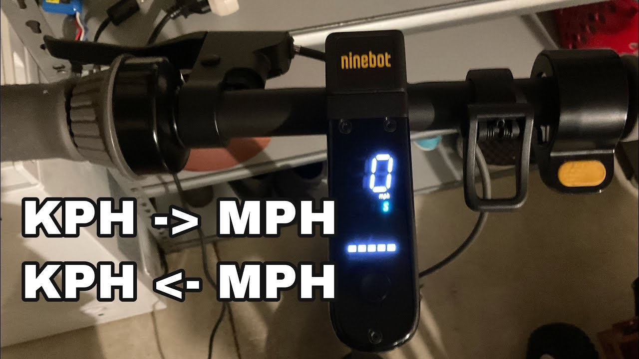 A person using their smartphone to adjust settings on their electric scooter.