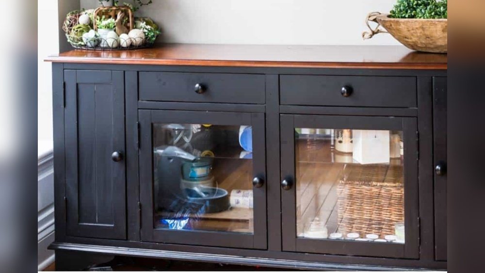 How to Cover Glass Cabinet Doors