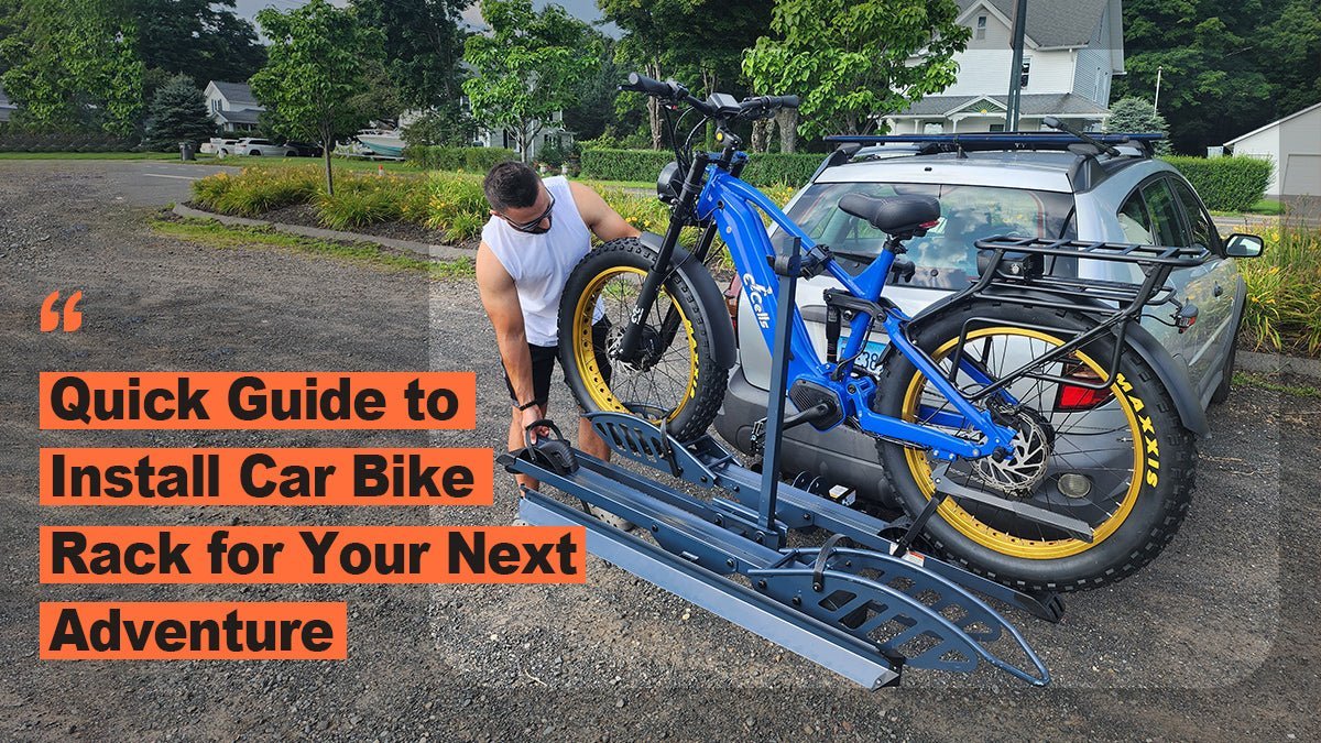 Essential tools and hardware laid out for installing a Schwinn bike rack.