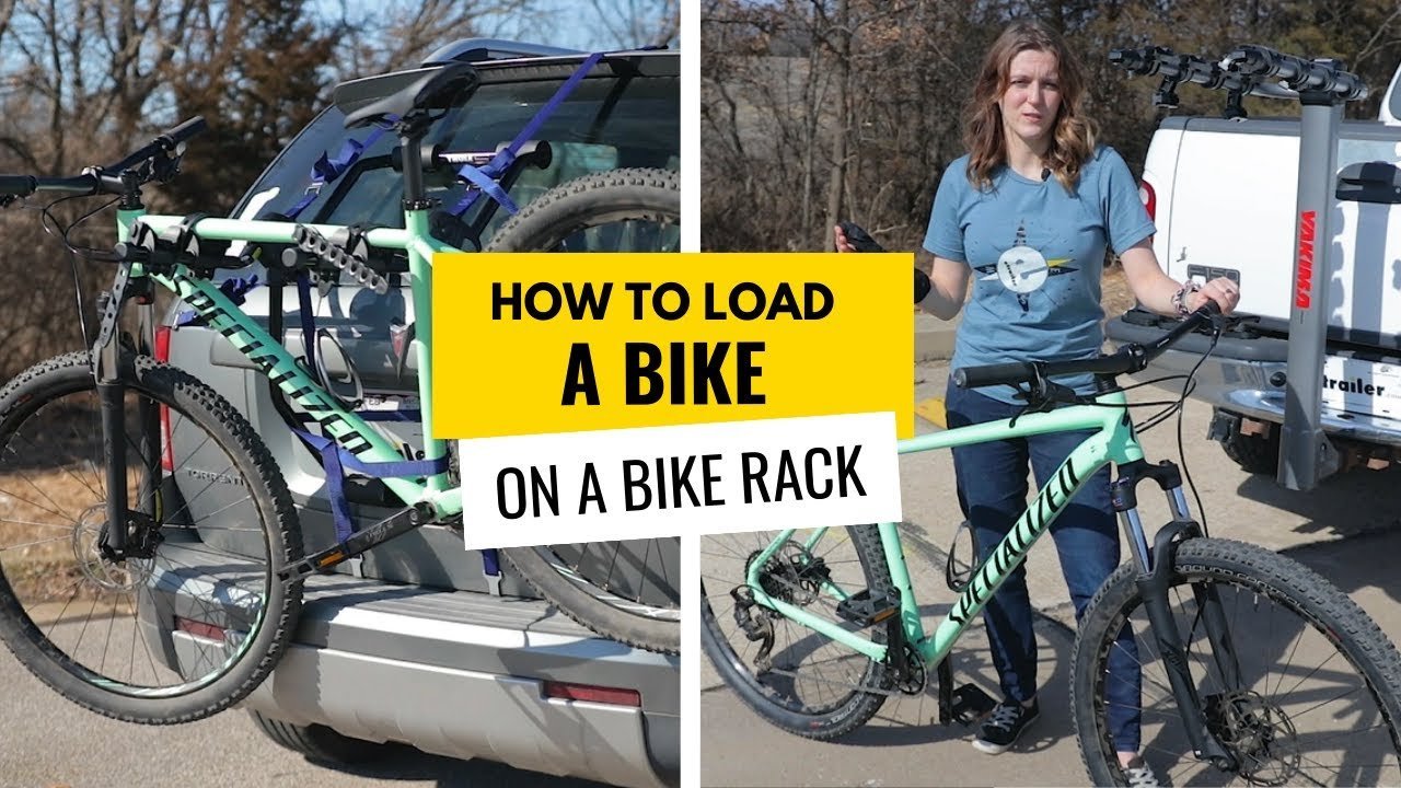 A secure mountain bike setup loaded onto a modern vehicle for a road trip.