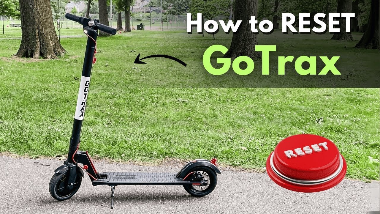 The inactive digital display and dark headlight confirm the scooter is powered down.